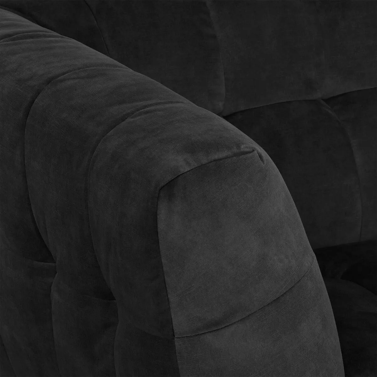 Azalea Corner Group Chaise Right Sofa, Black | Barker & Stonehouse 5