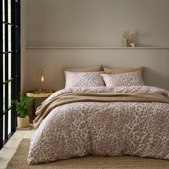 Animal Print Sateen Duvet Cover & Pillowcase Set 2