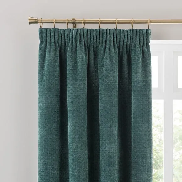 Alayna Chenille Pencil Pleat Curtains 1
