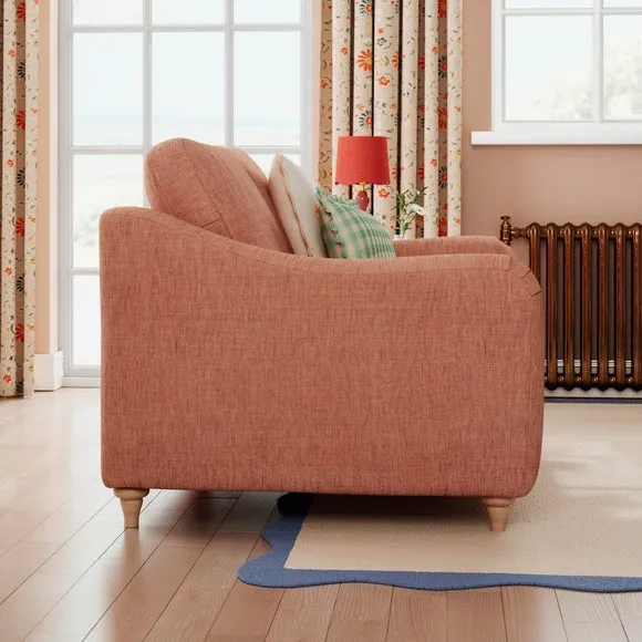 Hattie Slub Faux Linen Snuggle Sofa 2