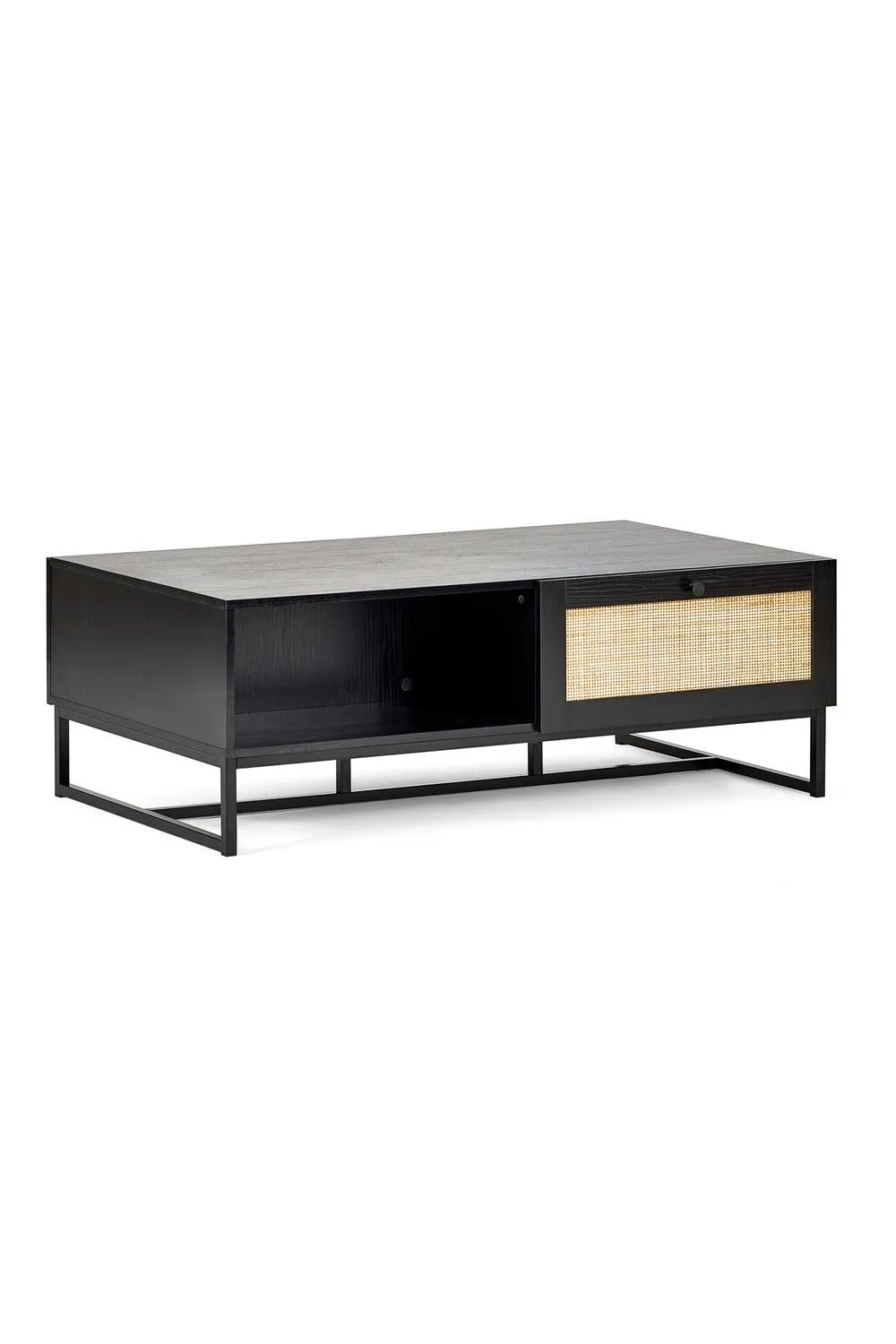 Julian Bowen Padstow Rattan Coffee Table in Black 3