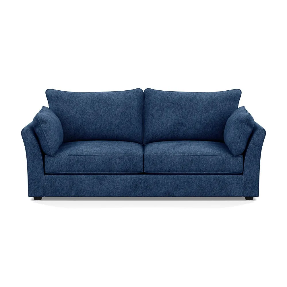 Heal's Tailor 4 Seater Sofa Broadweave Lagoon Black Feet 1