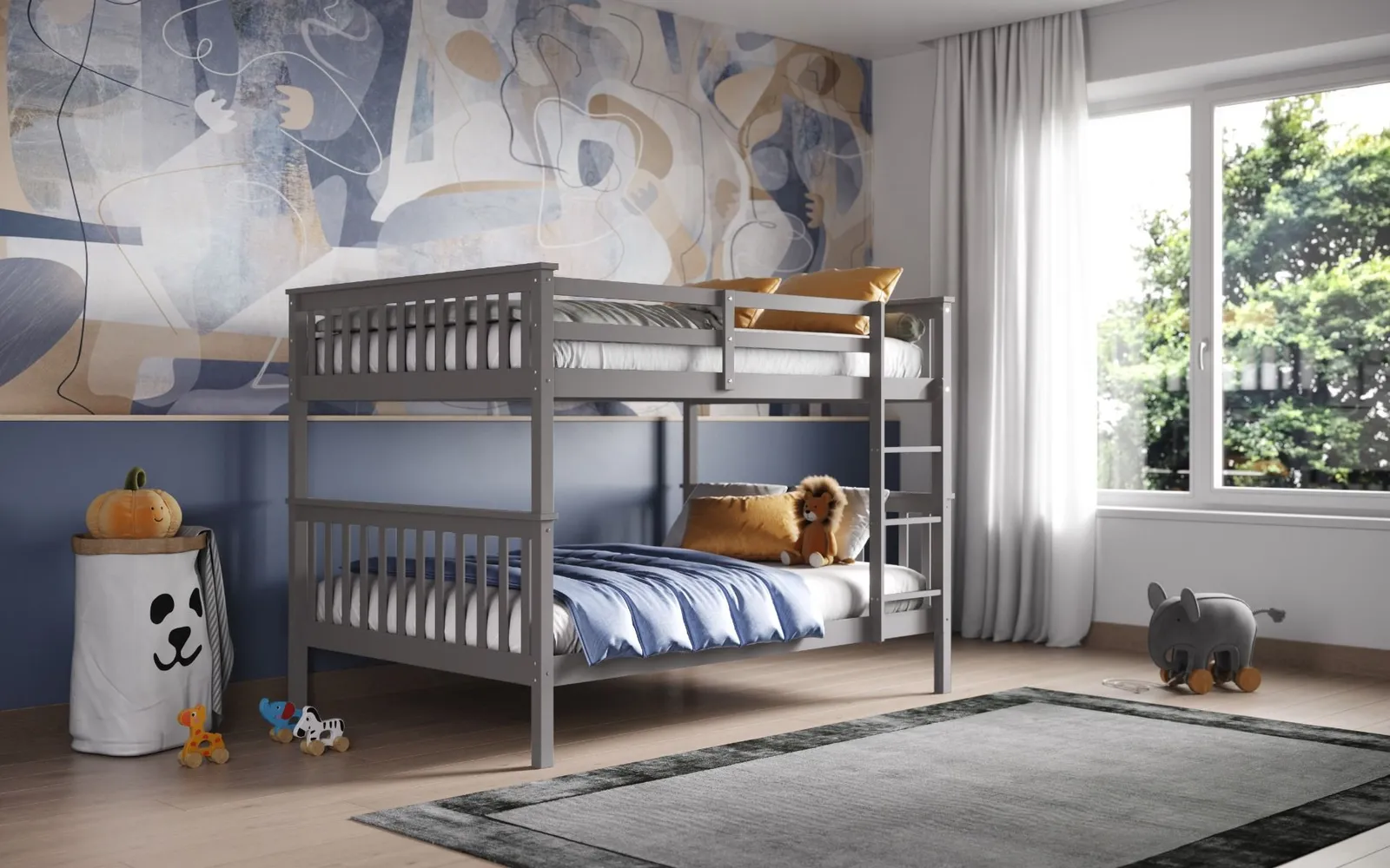 Flair Tetrad Bunk Bed in Grey 1