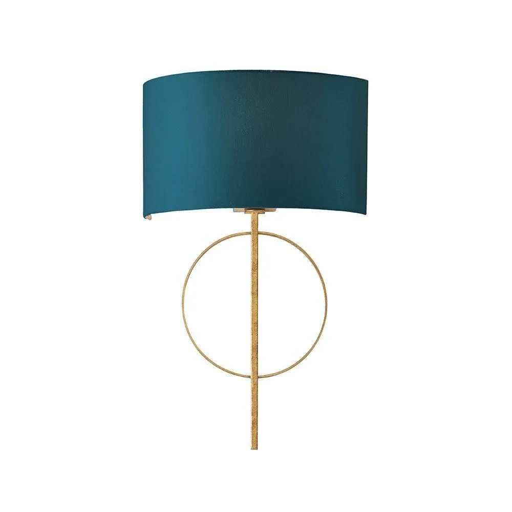 Netlighting 'TRENTO' Dimmable Stylish Contemporary Indoor Décor Fabric Wall Lamp in Gold