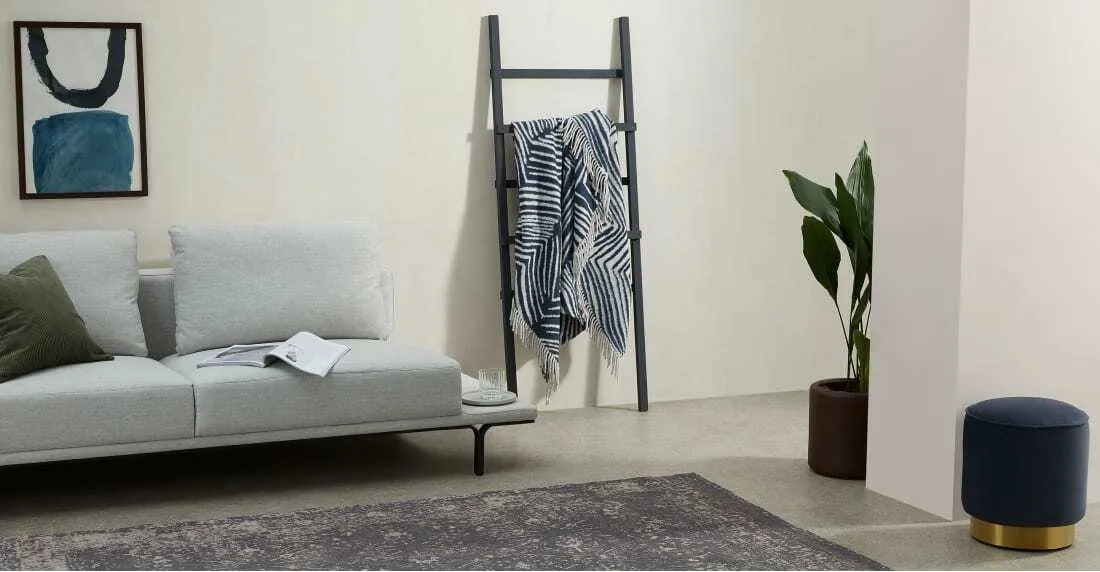 Larkin Cotton Throw, 125 x 170cm, Dark Blue