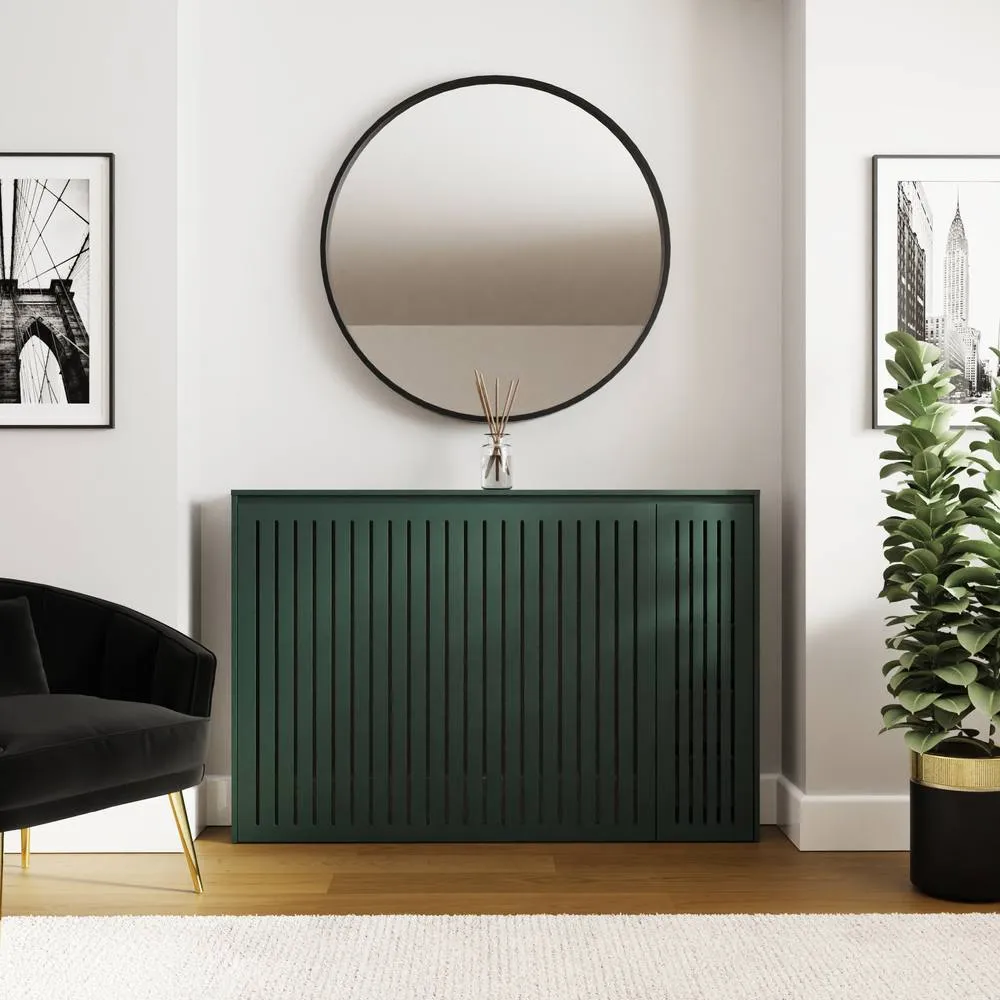GFW Cooper Storage Radiator Cover in Green