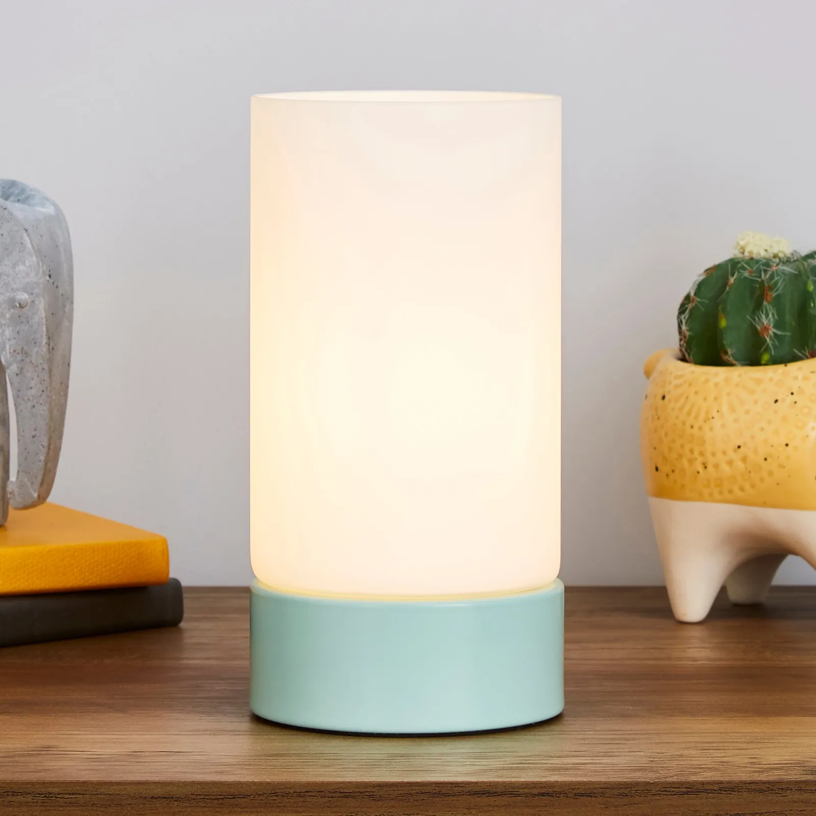 Ferris Table Lamp Green and White