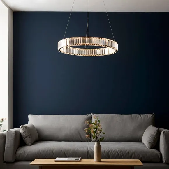 Vogue Katana Crystal Hoop LED Ceiling Light 3