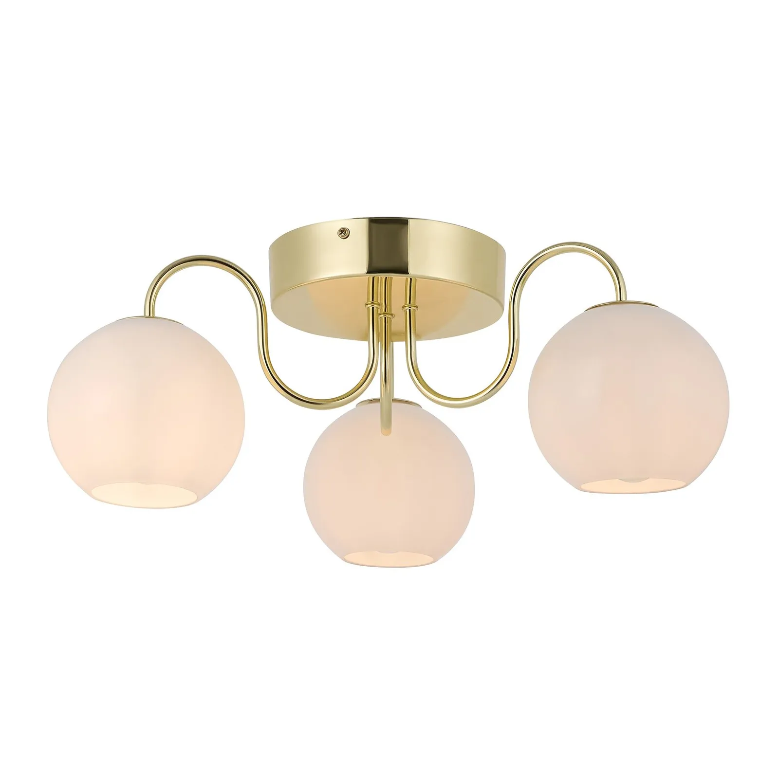Nordlux Franca Ceiling Light Brass Metal E14 Mains in Gold