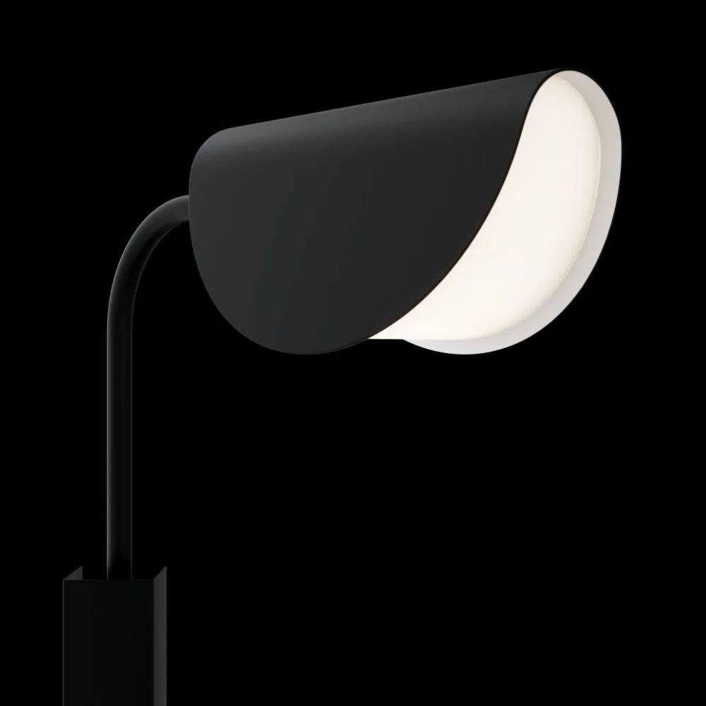 Netlighting Mollis Modern Wall Lamp Black Acrylic Shade 5