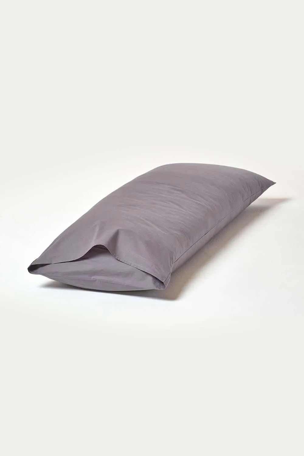 Homescapes Egyptian Cotton Housewife Body Pillowcase 200 TC in Dark Grey 3