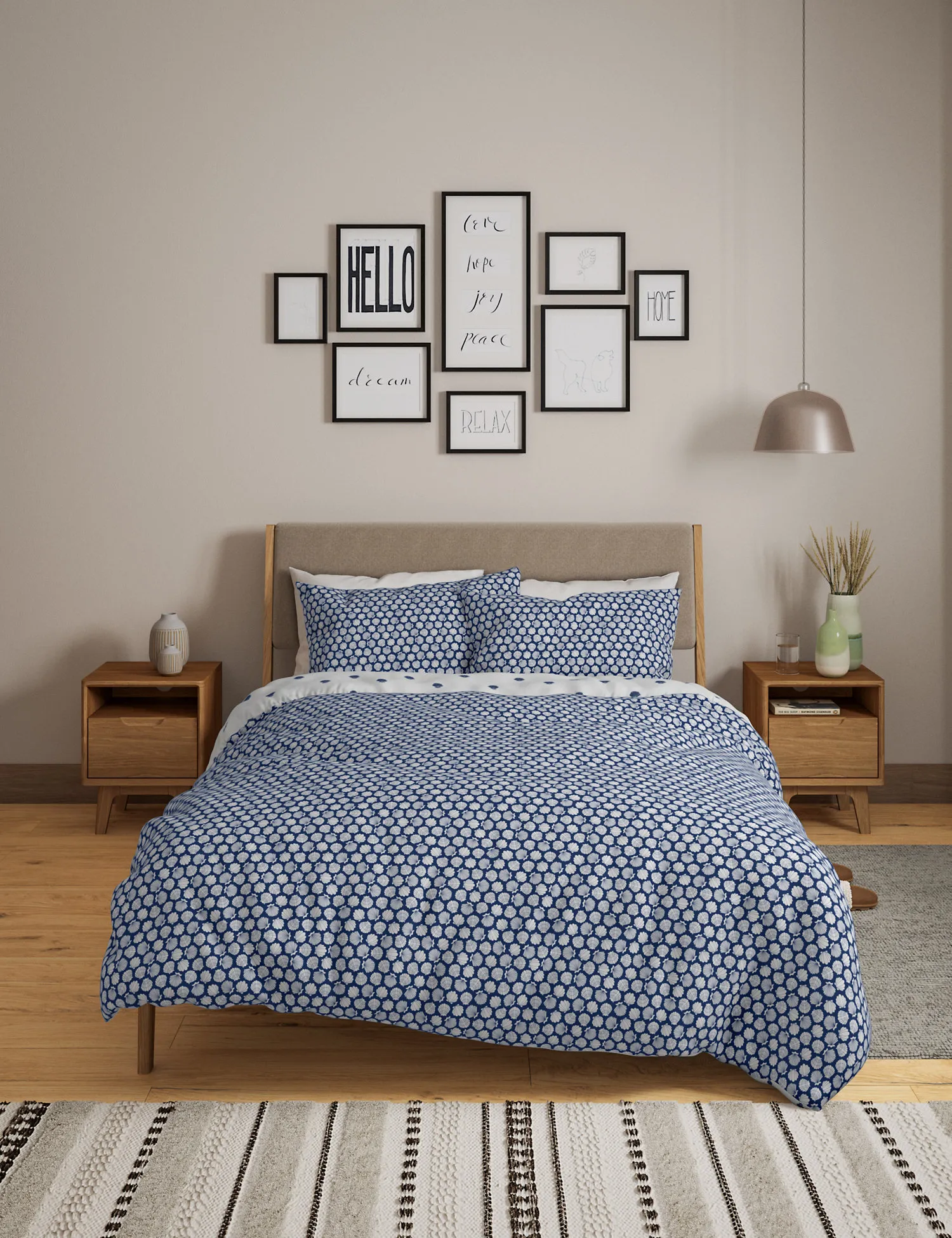 M&S Cotton Mix Shell Bedding Set
