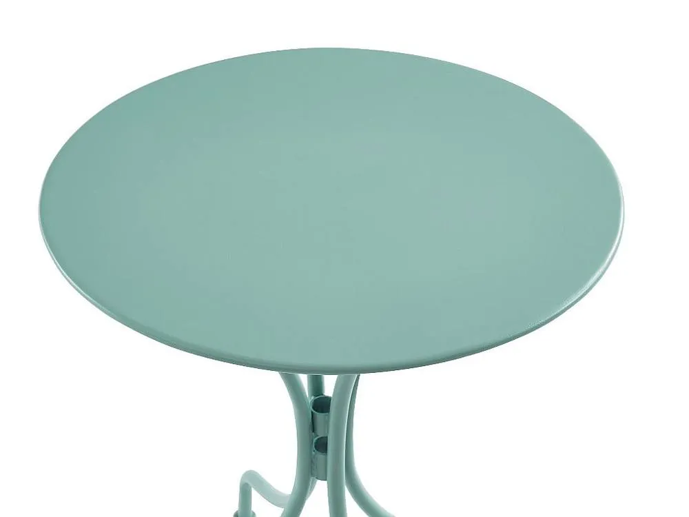 Vente-unique Round Metal Garden Table D.60Cm - Almond Green - MIRMANDE By MYLIA 5