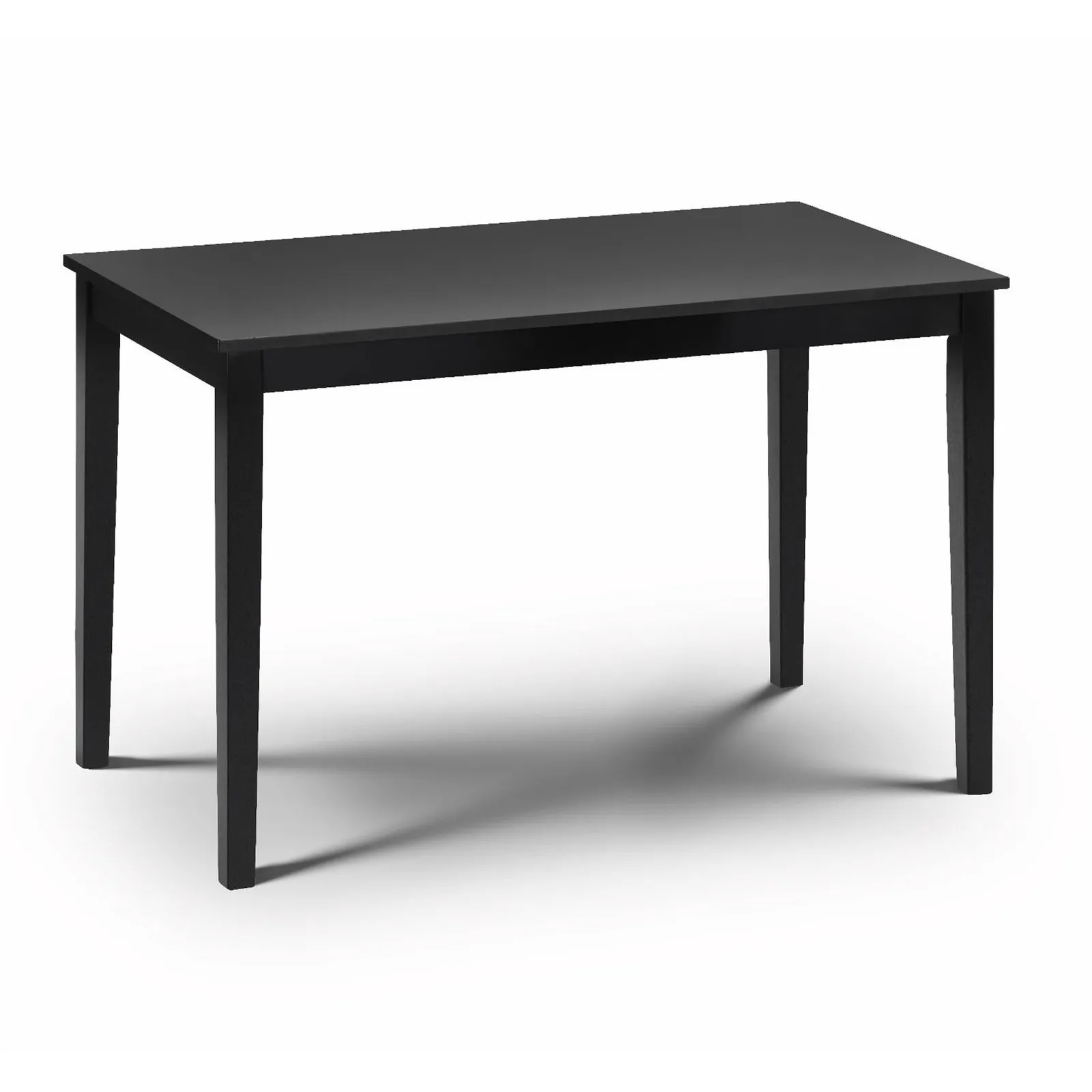 Hudson 4 Seater Rectangular Dining Table, Black