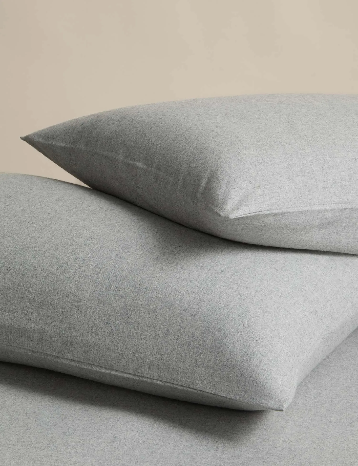M&S 2 Pack Cotton Rich Standard Pillowcases with Cashmere Grey