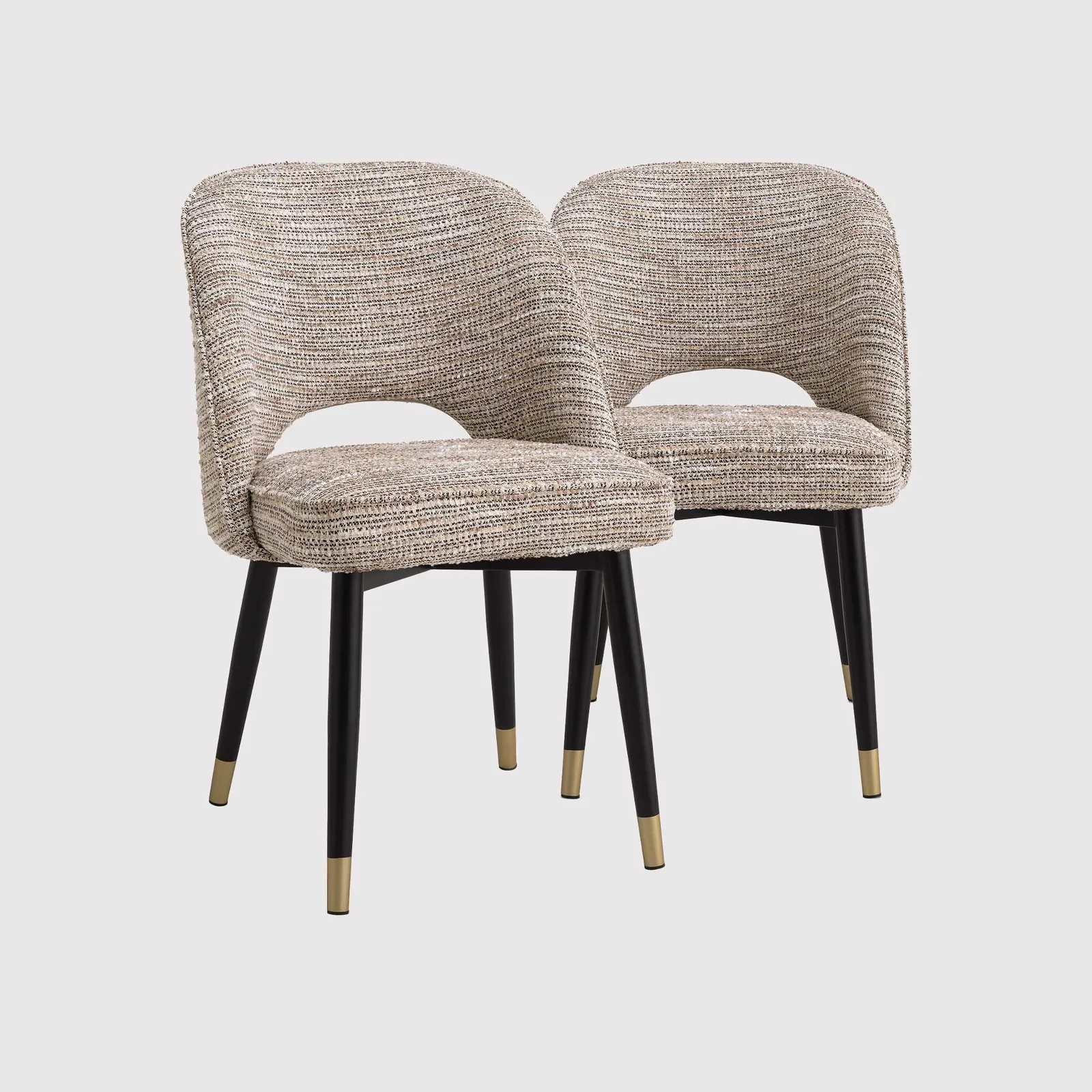 Eichholtz Cliff Dining Chair Made Beige Set Of 2, Neutral Fabric | Barker & Stonehouse 2