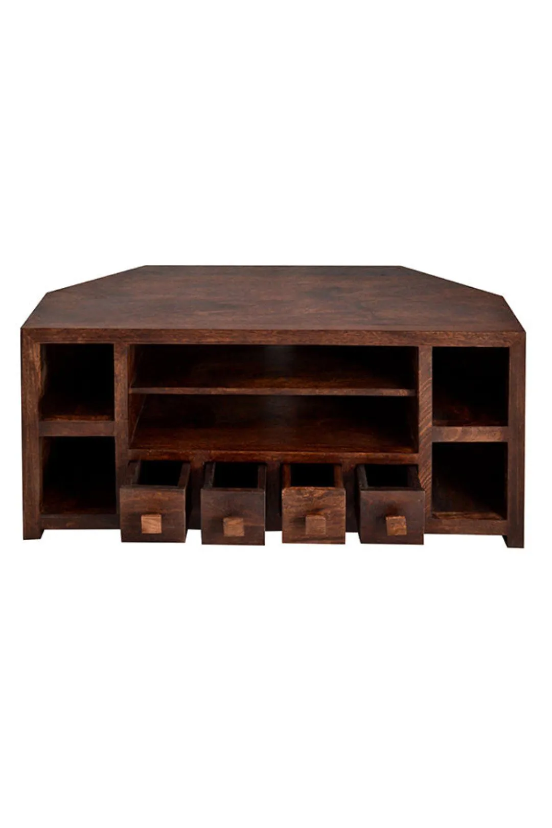 IH Design Duvid Mango Corner TV Unit in Brown 6