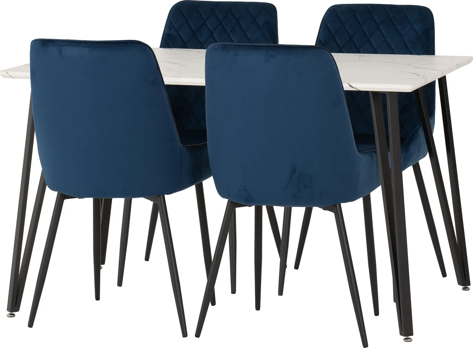 Seconique Marlow & Avery Dining Set in Blue 2