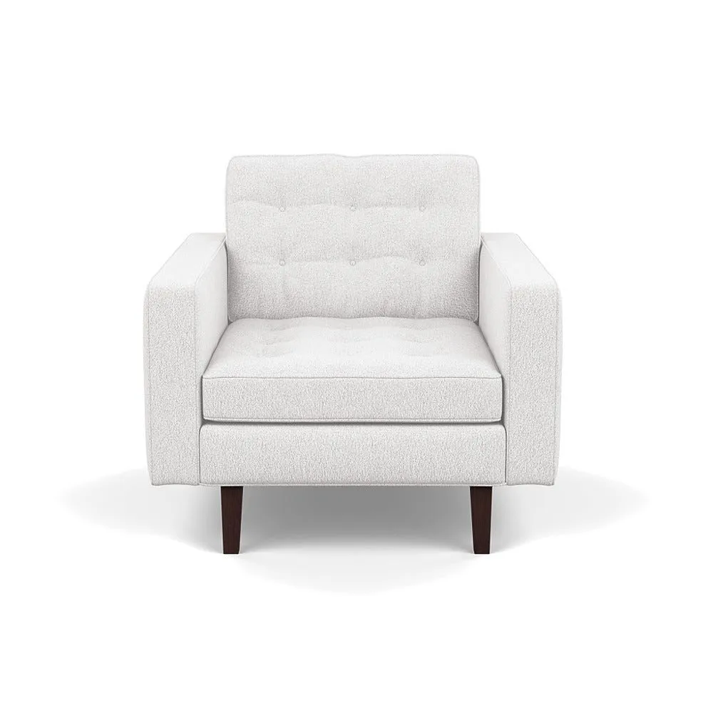 Heal's Hepburn Armchair Loop Boucle Polar Wenge