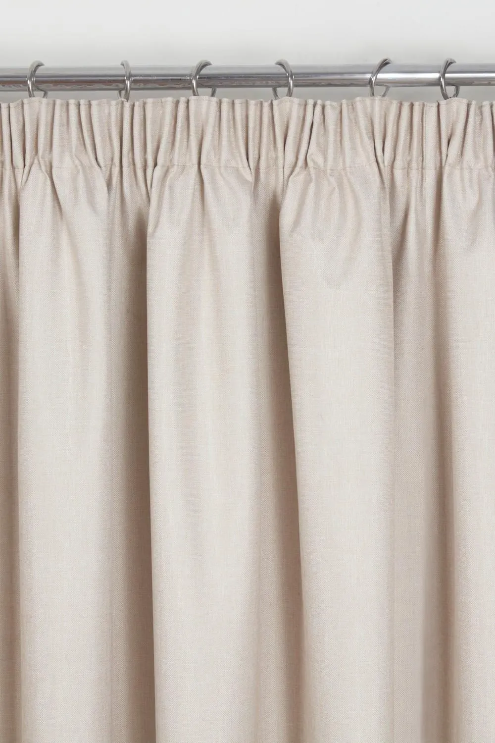 Sundour Eclipse Pencil Pleat Blackout Curtains Taped Curtain Pair in Beige 2