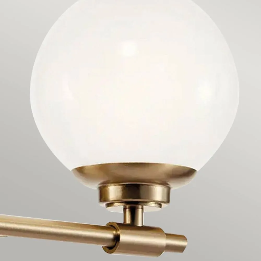 Netlighting Kichler Benno Bathroom Wall Lamp Champagne Bronze 3000K IP44 2x G9 5