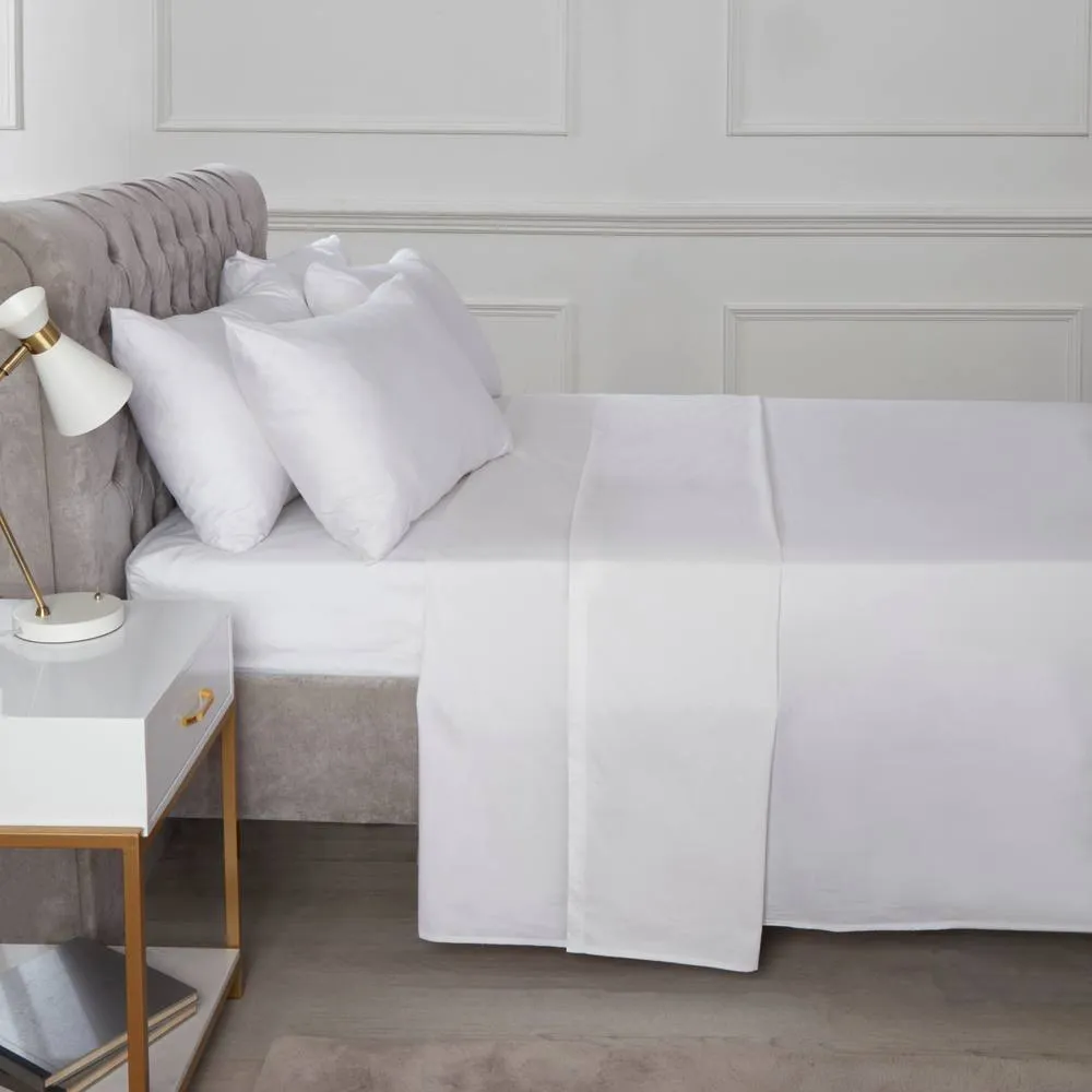 Rapport Home TH Percale Fitted Sheet in White 1