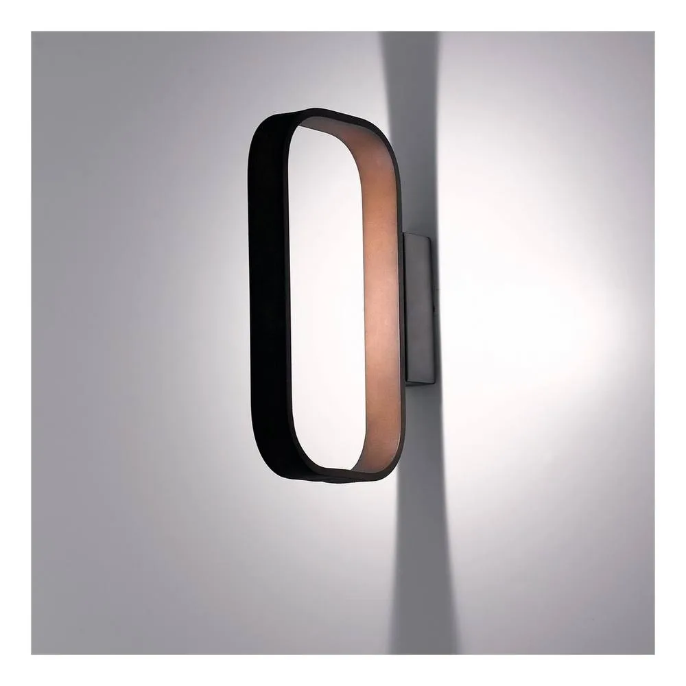 Netlighting MOKA LED Wall Light Brown 350lm 3000K 3x24x16.2cm 2