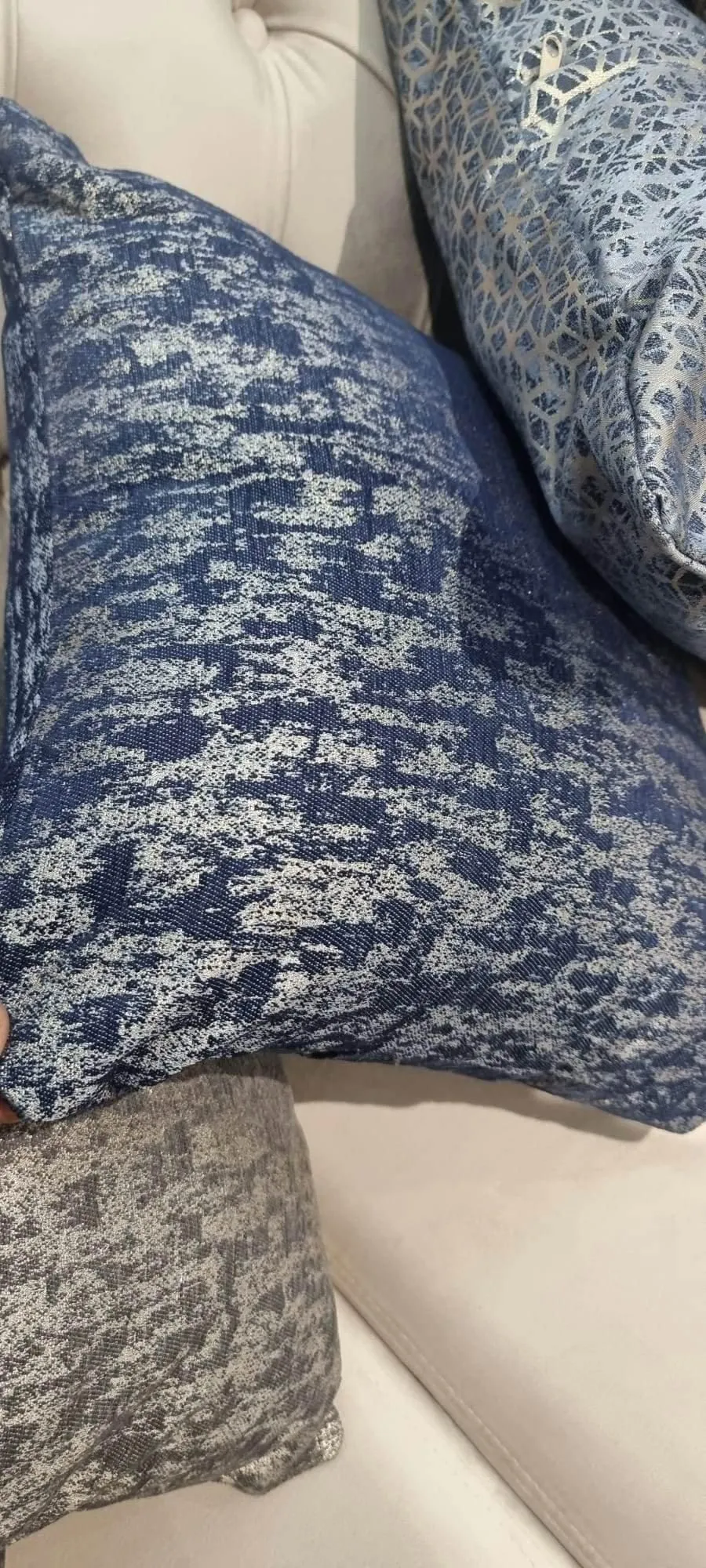 Celebrity Interiors Feria Cushion 18cm x 18cm in Blue