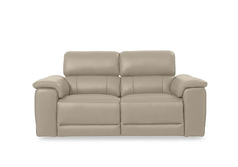 Genius Leather 3 Seater Power Recliner Sofa with Power Headrest and Bluetooth Speakers