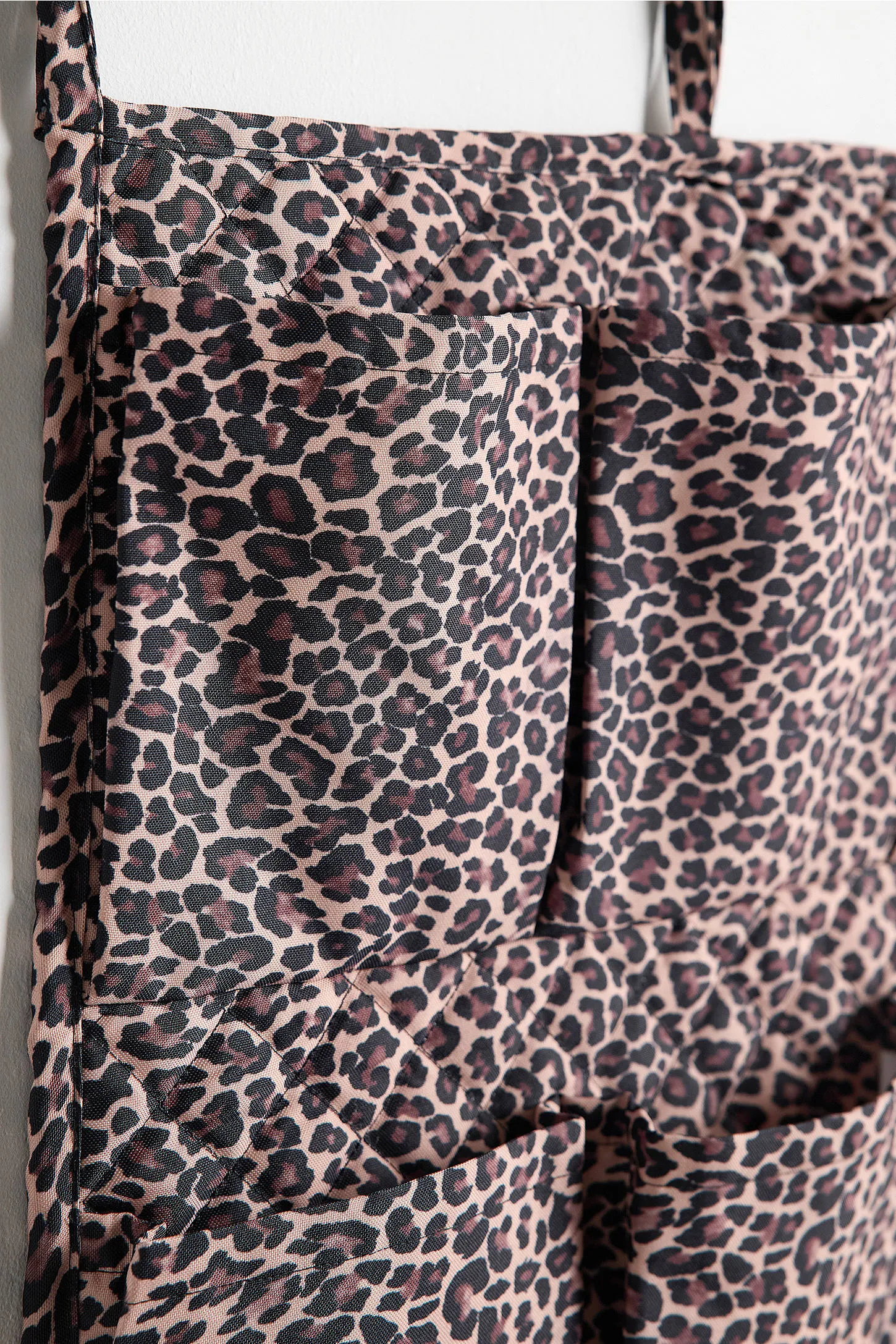 Leopard 9-Pocket Hanging Storage Organiser - Brown 3