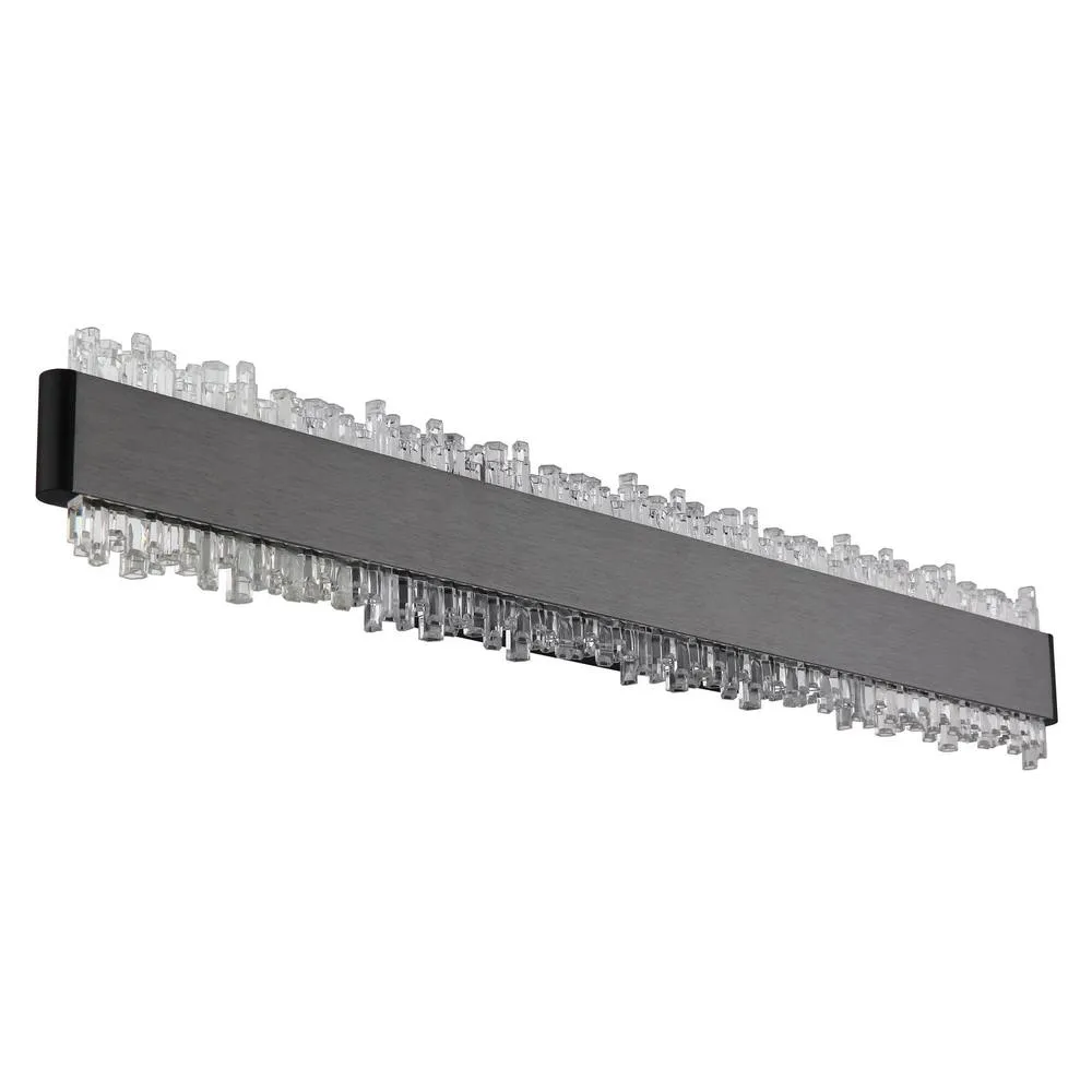 Netlighting Stalagmita 48cm Integrated LED Wall Lamp Matt Black 4000K