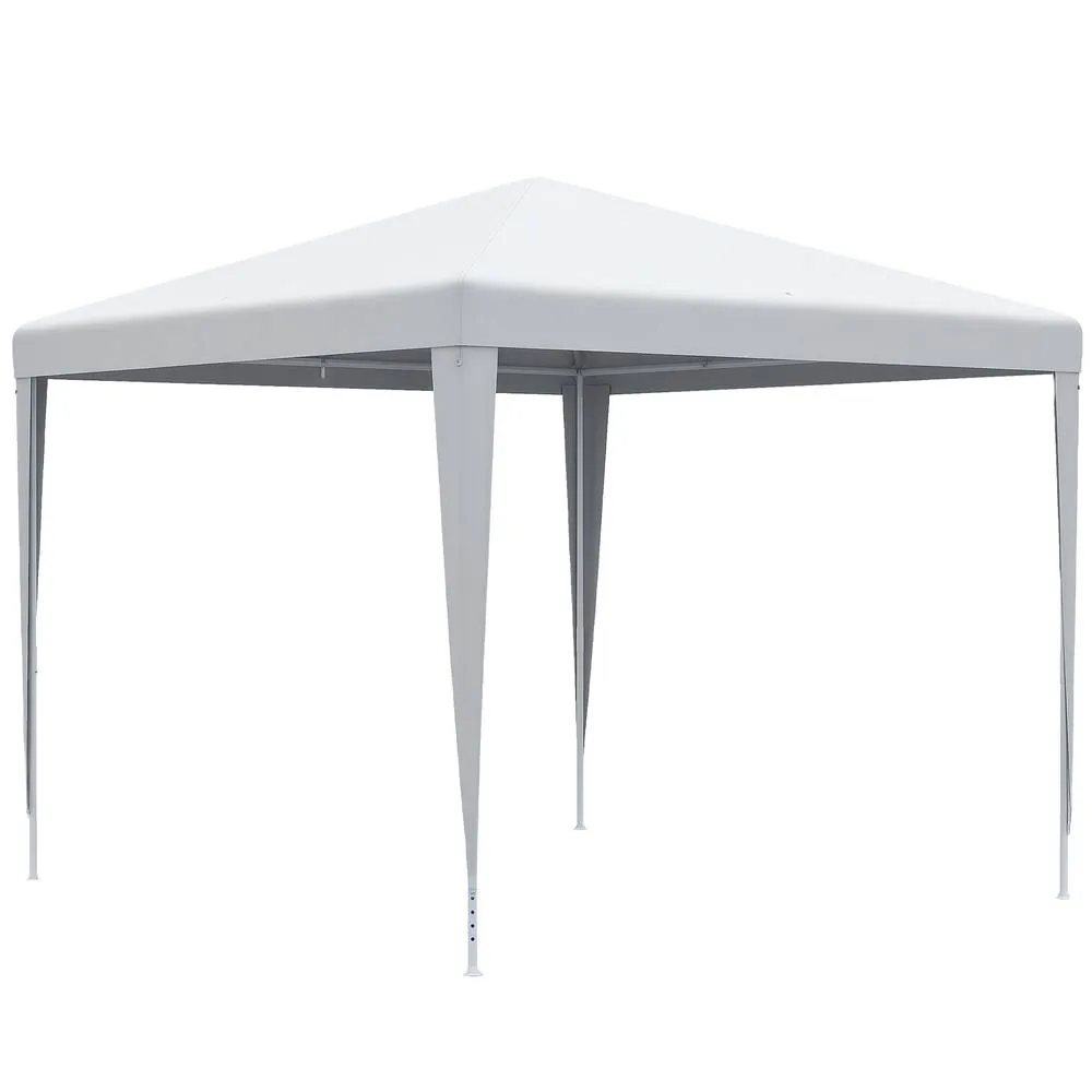 OUTSUNNY Garden Gazebo Marquee Party Tent Wedding Canopy Patio 2.7 x 2.7m in White 2