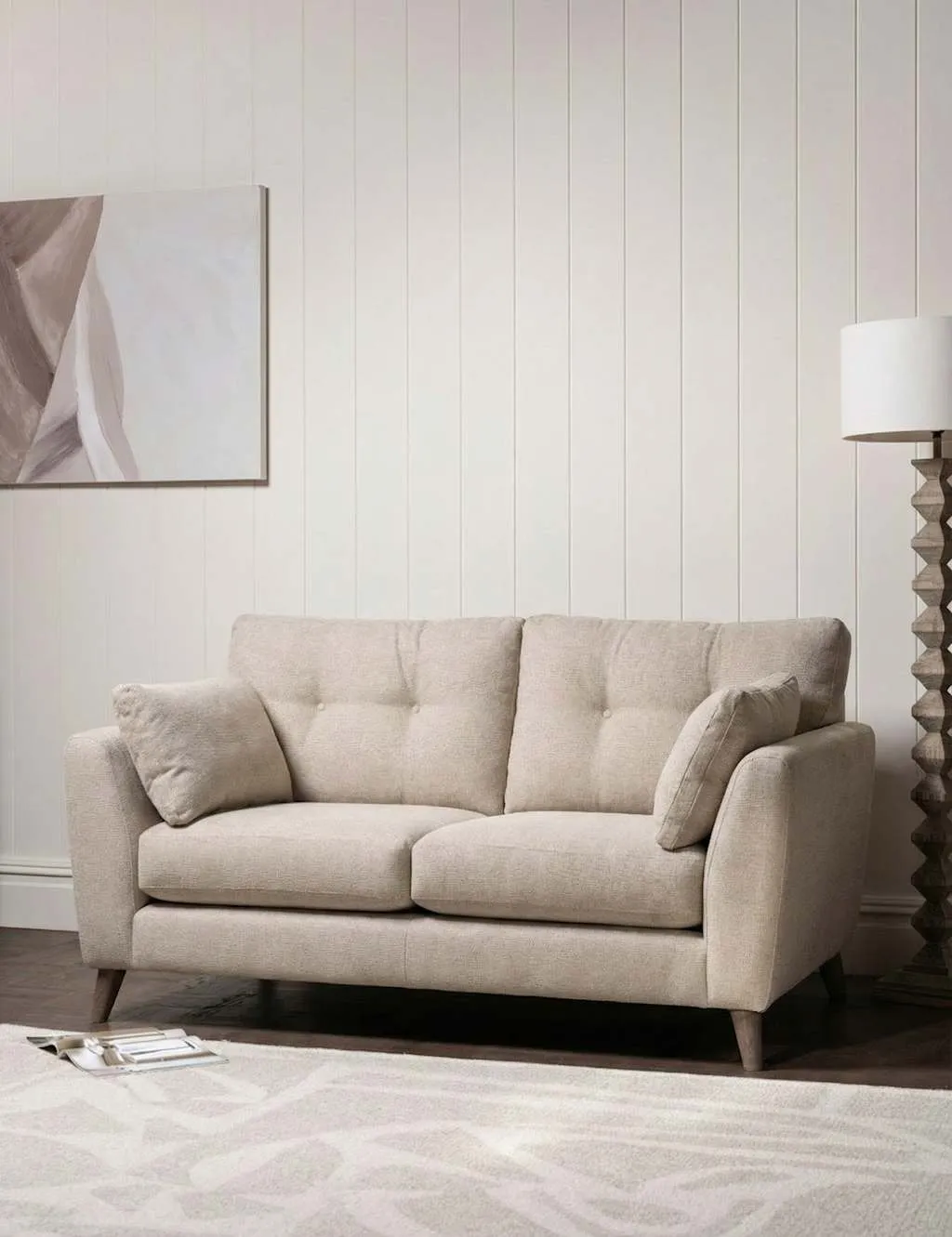 BARKER AND STONEHOUSE Ellis Medium 2 Seater Sofa Ecru