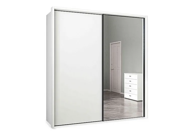 Dallas 210cm 2 Door Sliding Wardrobe with Mirror Door