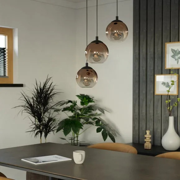 EGLO Ariscani 1 Ombre 3 Light Cluster Ceiling Light 2