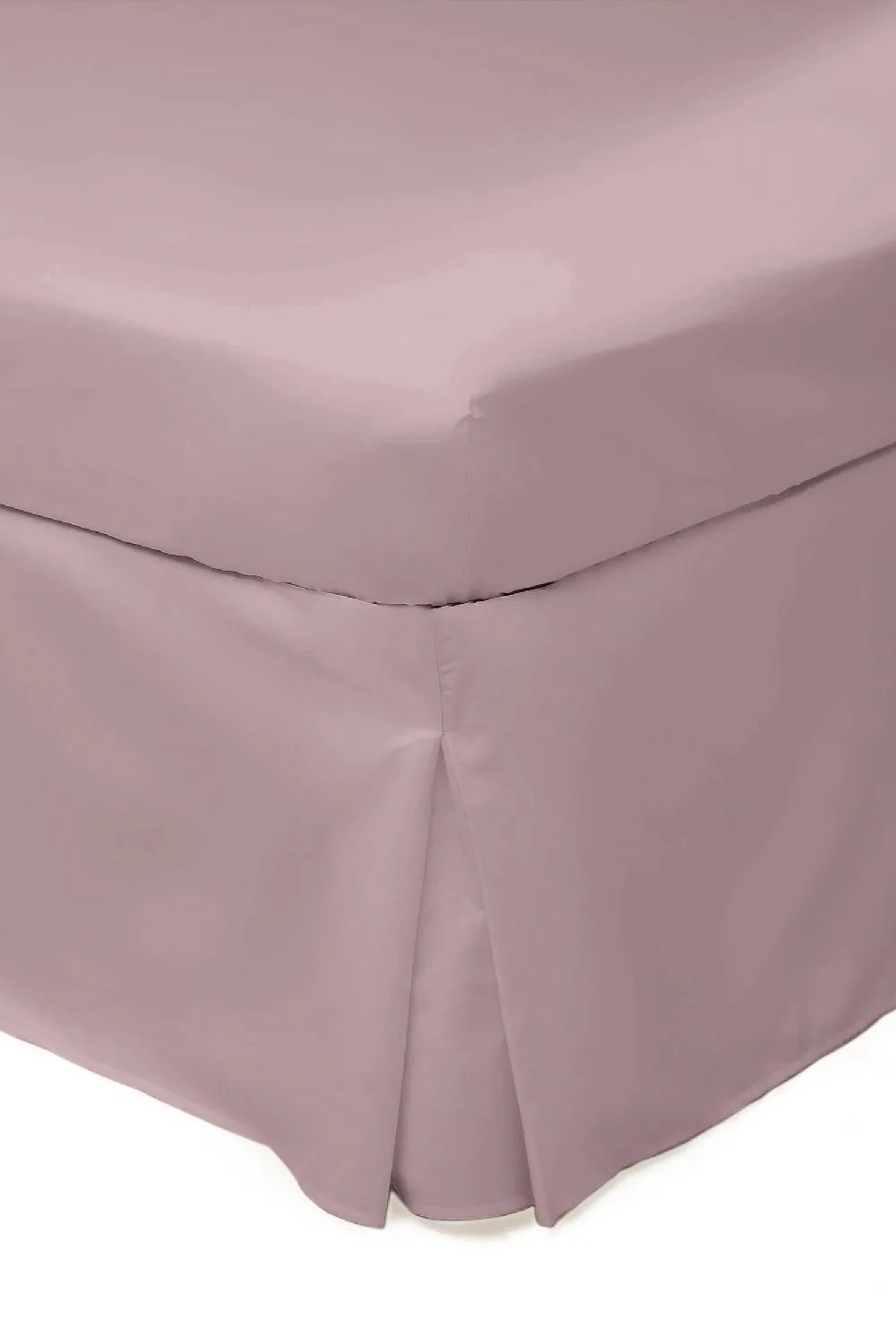 Belledorm Easy Care 200 Thread Count Cotton Polyester Percale Platform Valance in Dark Pink 1