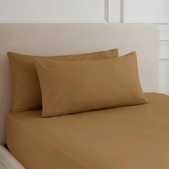 Hotel 230 Thread Count 100% Cotton Percale Large Standard Pillowcase Pair