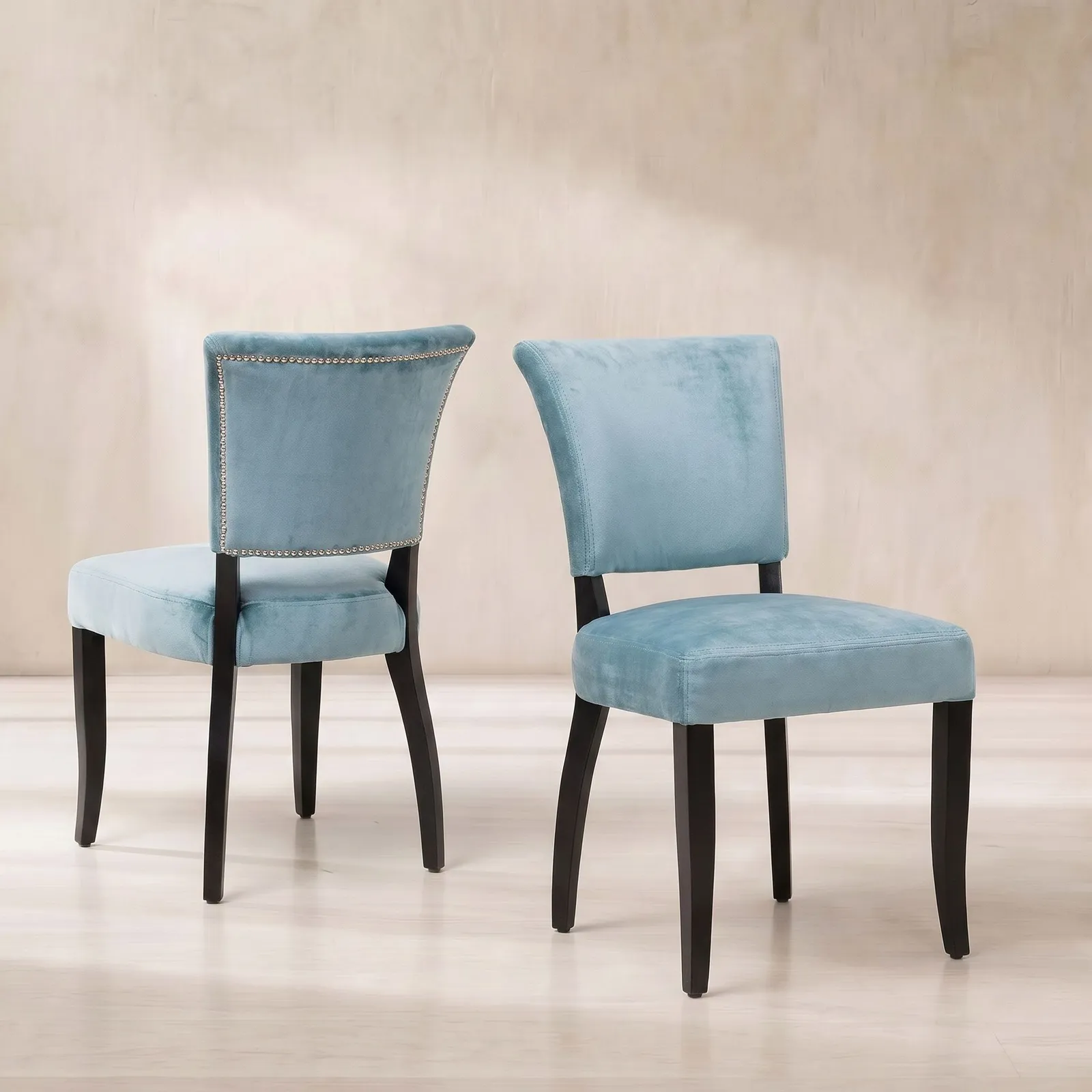 Timothy Oulton Mimi Dining Chair, Green Velvet | Barker & Stonehouse