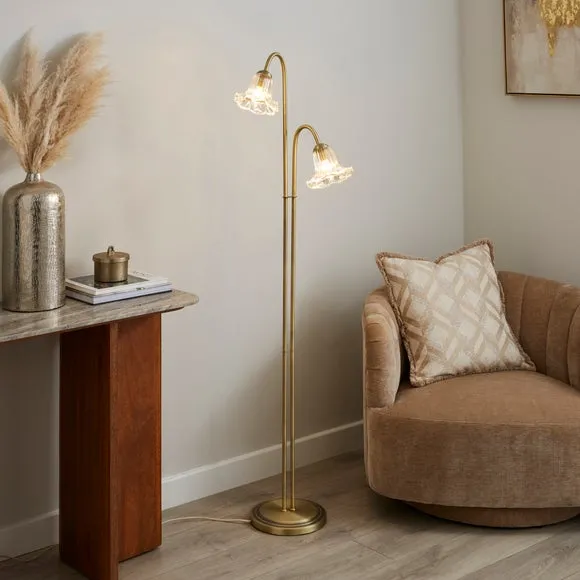Sophia Floral 2 Light Floor Lamp