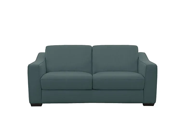 Optimus 2 Seater Leather Sofa - BV Lake Green