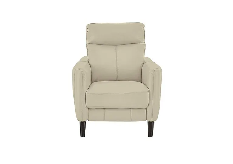 Compact Collection Petit NC Leather Armchair - NC Bisque
