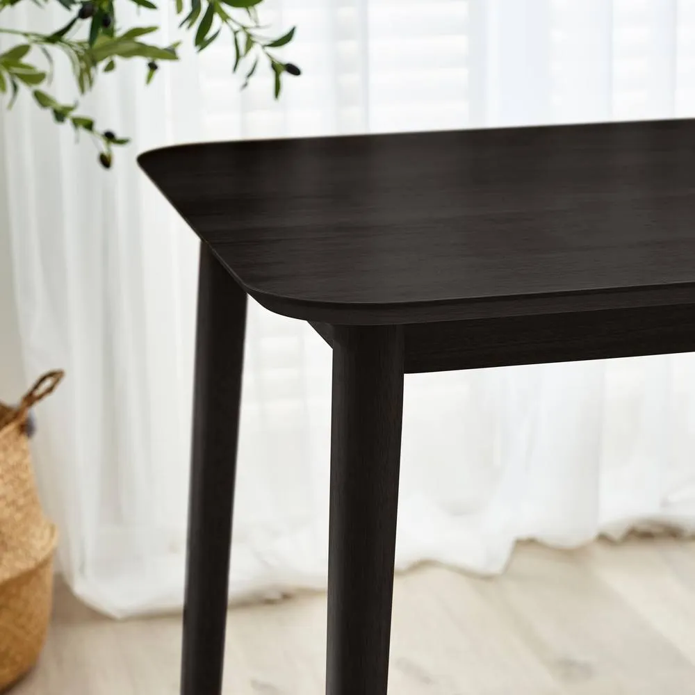 FurnitureboxUK Lynton Large Wooden Dining Table & 6 Dining Chairs in Black 4