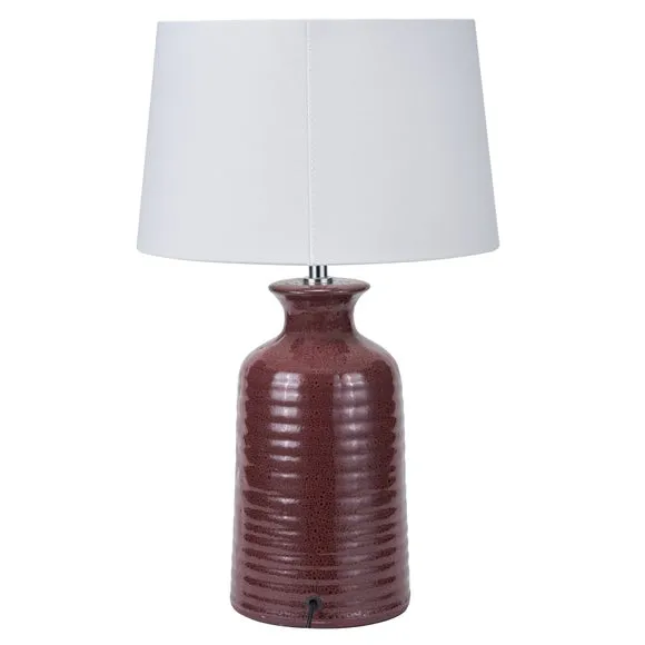 Pacific Lifestyle Helka Ribbed Reactive Glaze Table Lamp 5