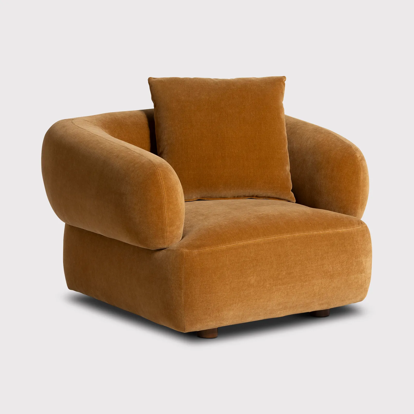 Blume Armchair, Brown Fabric | Barker & Stonehouse