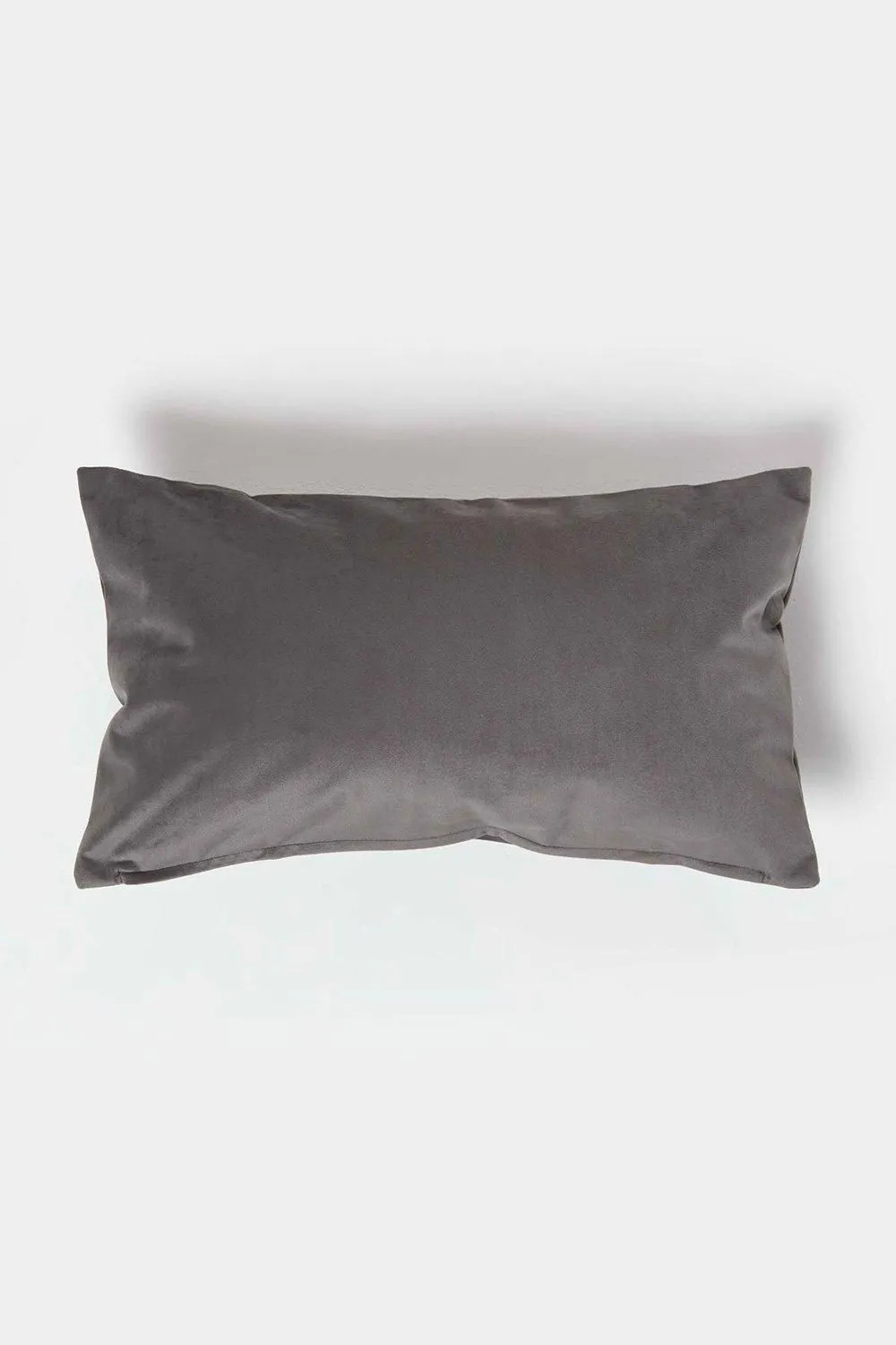 Homescapes Luxury Soft Velvet Cushion in Grey 1