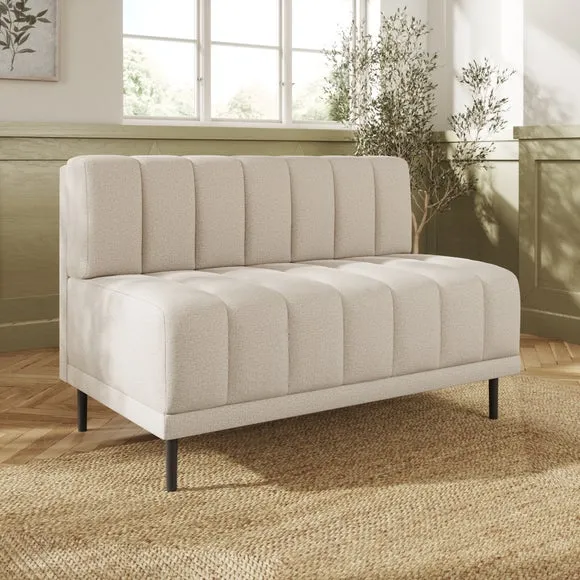 Amali Long Dining Bench, Textured Weave 3