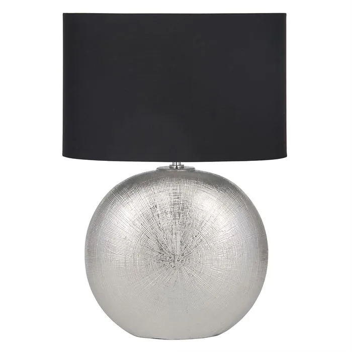 Alpha Silver Ceramic Table Lamp