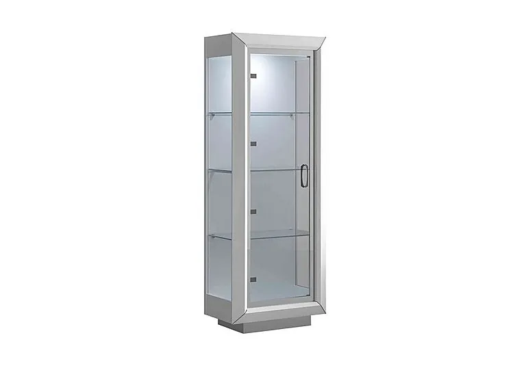 Palazzo 1 Door Curio Cabinet - Glossy White