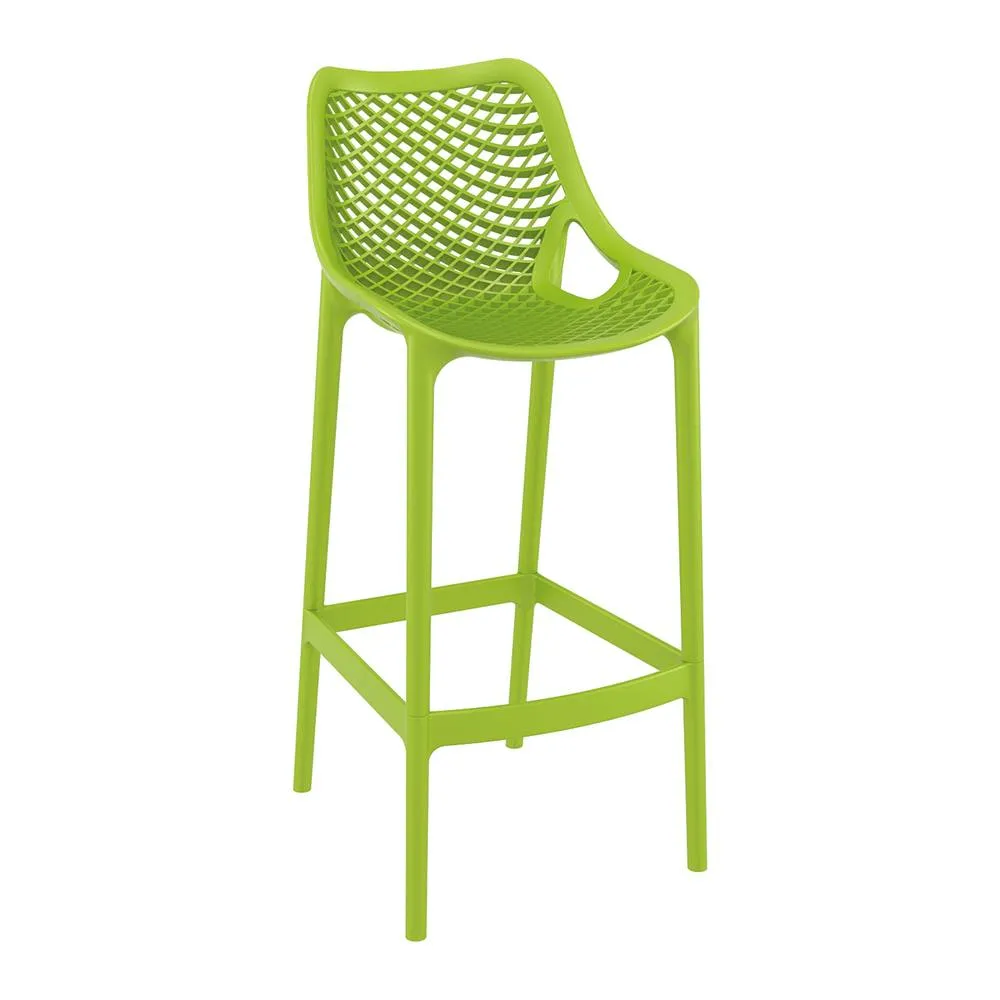 netfurniture Spyro Green Outdoor Bar Stool - Tropical Polypropylene Stool