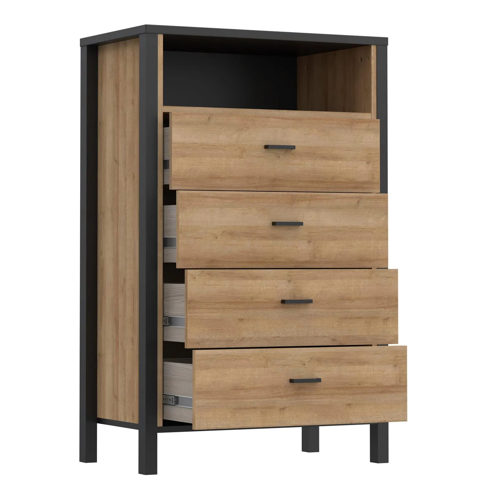 Furniture To Go High Rock Chest of Drawers in Black 4